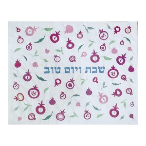Challah Cover - Scattered Pink Pomegranates