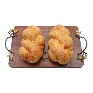 Challah Board with Grape Cluster Handles