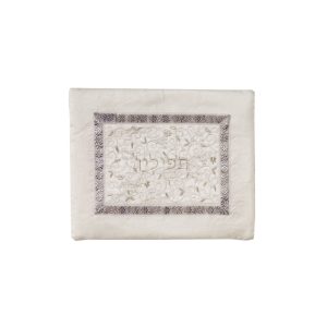 White and Silver Tefillin Bag