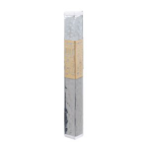 Jerusalem Decorated Hammered Mezuzah Case
