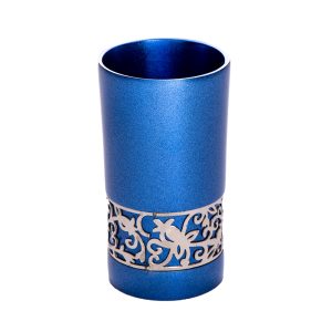 Yeled Tov Blue Kiddush Cup with Cutout