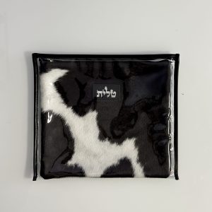 Genuine Leather Tallit Case with Fur