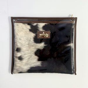 Real Leather Tallit Case with Fur