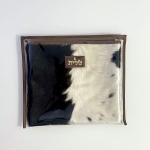 Genuine Leather Tallit Case with Fur