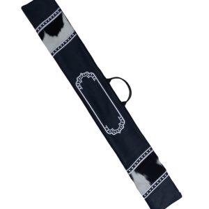 Luxurious Lulav Case Made of Black Leather Combined with Fur