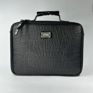 Tallit and Tefillin Bag Made of Genuine Leather with Elephant Leather Look