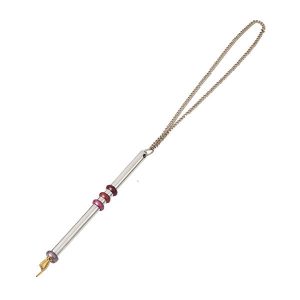 Torah Pointer (Yad) - 3 Burgundy Rings
