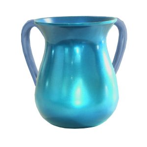 Aluminum Netilat Yadayim Cup (Wash Cup) in Turquoise