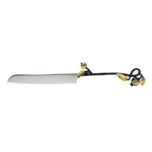 Challah Knife with Pomegranate Branch Handle