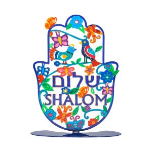Standing Hamsa "Shalom" with Birds