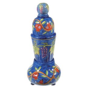 Havdalah Set and Shabbat Candles in One Tower - Pomegranates