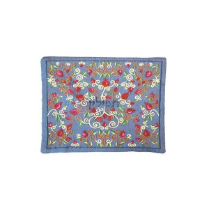 Tefillin Bag with Pomegranates All Over - Blue