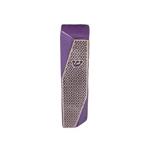 Geometric Mezuzah Case with Stars of David, Purple
