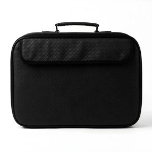 Luxurious Black Tallit and Tefillin Suitcase - Woven Design with Smart Interior Organization