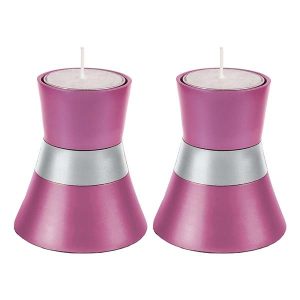 Pink Tea Light Candlesticks