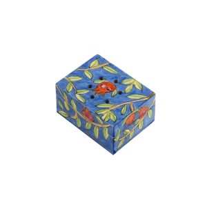 Painted Besamim Box with Pomegranates