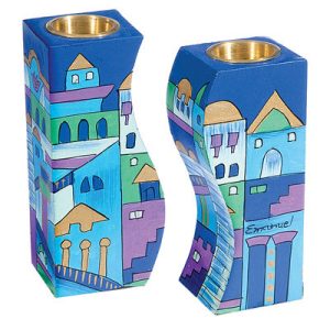 Connecting Candlesticks - Blue Jerusalem