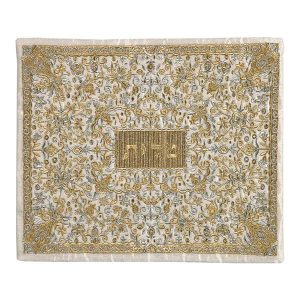 Tallit Bag Embroidered in Silver and Gold