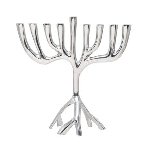 Large Tree of Life Hanukkah Menorah, 26 cm