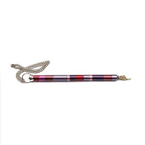 Torah Pointer (Yad) - Burgundy Stripes