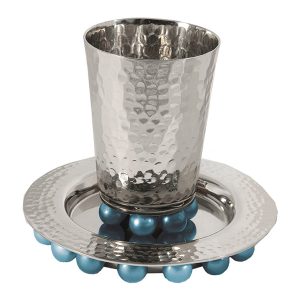 Kiddush Cup with Turquoise Balls
