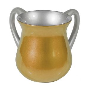 Small Coated Netilat Yadayim Cup (Wash Cup) in Gold