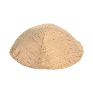 Poly Silk Kippah, Gold