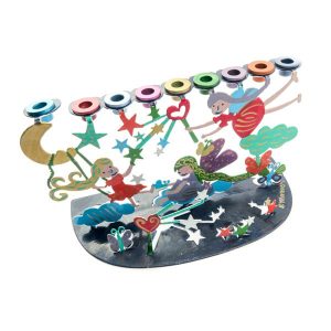 Children's Hanukkah Menorah with Fairies
