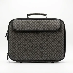 Luxurious Gray Tallit and Tefillin Suitcase - Woven Design with Smart Interior Organization