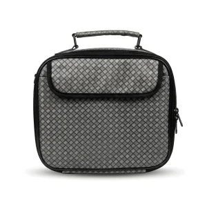 Compact Graphite-Gray Tallit and Tefillin Suitcase - Woven Design with One Dedicated Compartment for Rashi Tefillin