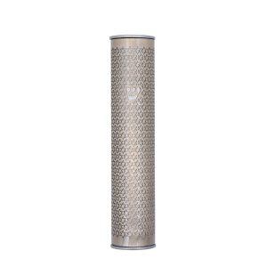 Cutout Magen David Mezuzah Case in Silver, 10 cm