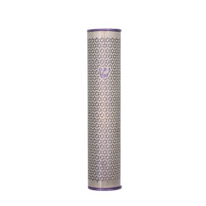 Cutout Magen David Mezuzah Case in Purple