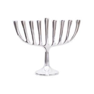 Small 20 cm Hanukkah Menorah with Straight Branches
