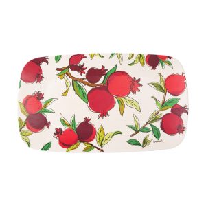 Medium Bamboo Tray - Pomegranate Branches