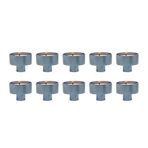 Set of 10 Tea Light Adapters in Gray